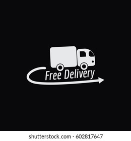 Free Delivery. Vector icon.