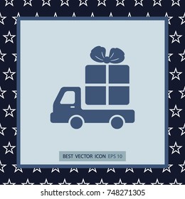 Free delivery vector icon