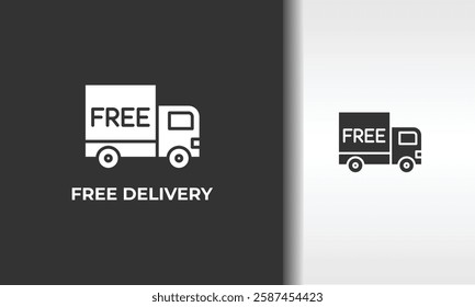 Free Delivery Vector, Icon Or Logo Sign Isolated Symbol Illustration