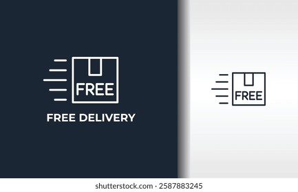 Free Delivery Vector, Icon Or Logo Sign Isolated Symbol Illustration