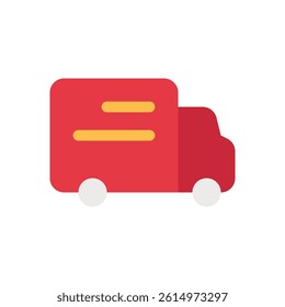Free Delivery Vector Icon for Shipping Services. Logistic illustration, fast shipping concept, ecommerce free shipping. Flat Icon