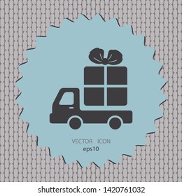 Free delivery vector icon, web design element