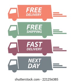 free delivery vector illustration