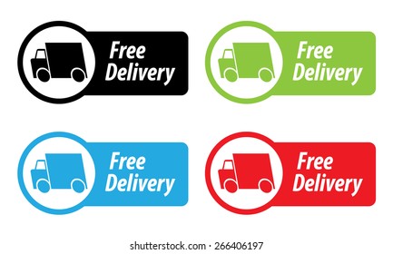 Free Delivery vector illustration