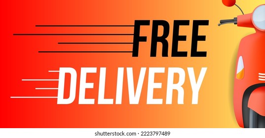 Elemento de diseño de etiqueta de vector de entrega libre  