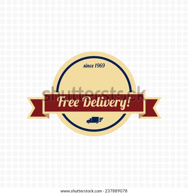 free delivery vintage\
label