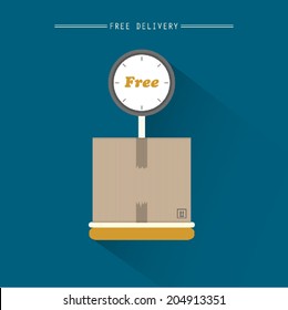 Free delivery weighing machine