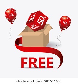 Free design over white background, vector illustration.