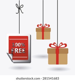 Free design over white background, vector illustration.