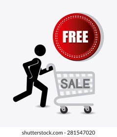 Free design over white background, vector illustration.