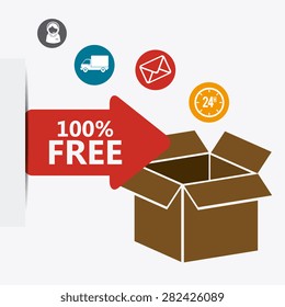 Free design over white background, vector illustration.
