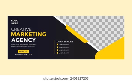 Free digital marketing facebook banner template. social media facebook cover banner template. web banner. facebook cover. facebook ads.