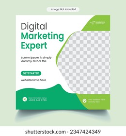 Free Digital Marketing Social Media Post Template Design
