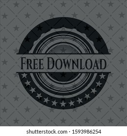 Free Download black badge. Vector Illustration. Detailed.