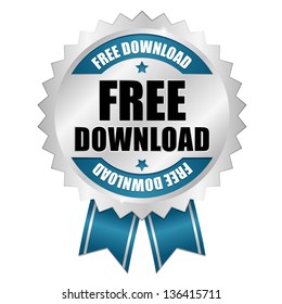 free download button blue