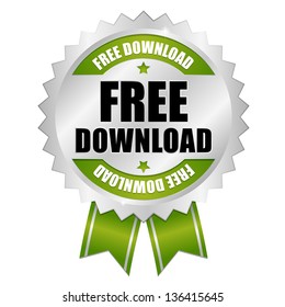 Free download button green