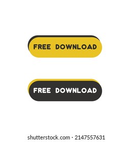 Free Download Button. Vector Icon