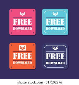 Free Download Buttons