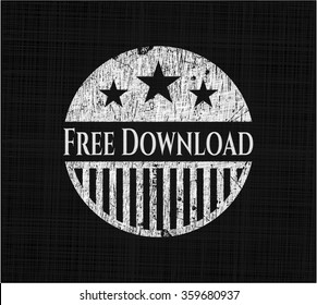 Free Download chalkboard emblem