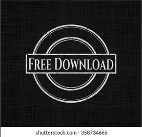 Free Download with chalkboard texture