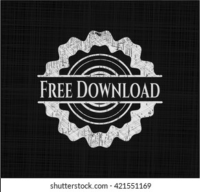 Free Download with chalkboard texture