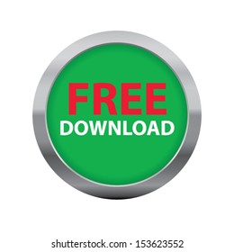 Free download green and metal border. Vector illustration