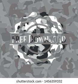 Free Download on grey camo texture