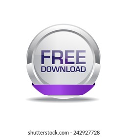 Free Download Purple Circular Vector Button