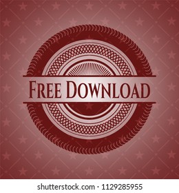 Free Download red emblem