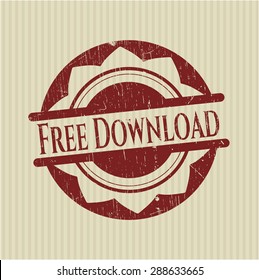 Free Download rubber grunge seal