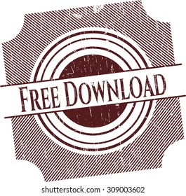 Free Download rubber grunge seal