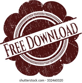 Free Download rubber grunge seal