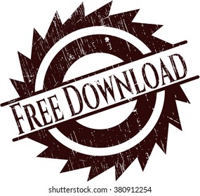 Free Download rubber grunge seal