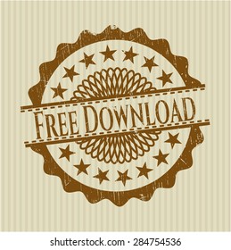 Free Download rubber grunge stamp