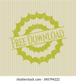 Free Download rubber grunge stamp