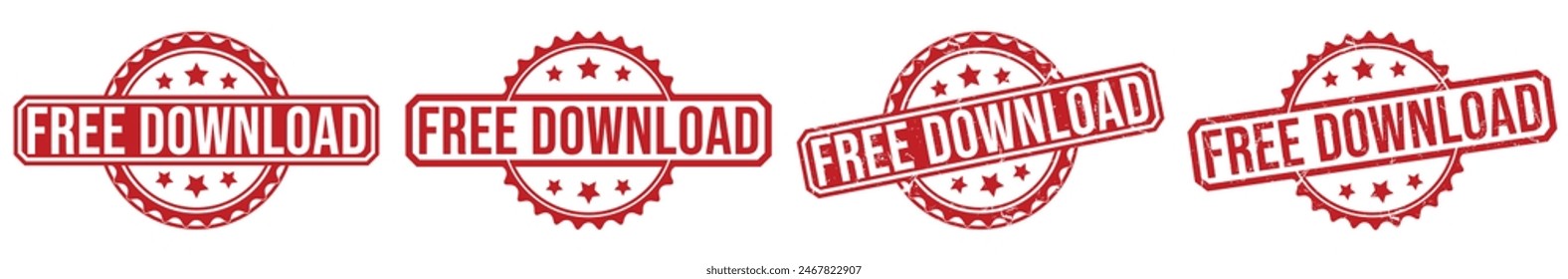 Free Download rubber stamp on white background. Free Download Stamp.