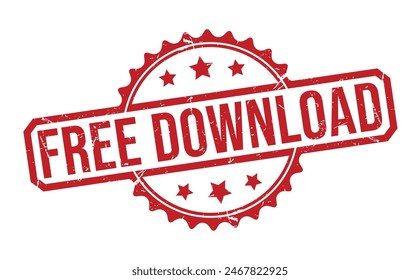 Free Download rubber stamp on white background. Free Download Stamp.