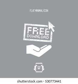 Free download service - Minimal icon