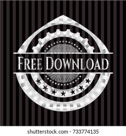 Free Download silvery badge