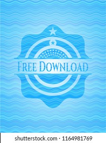 Free Download water emblem.