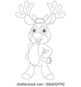 Free  Easy To Print Deer Coloring Pages | Deer coloring pages, Horse coloring pages, Animal coloring pages