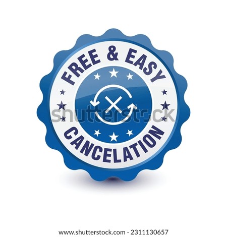 Free and Easy simple sign symbol icon insignia symbol icon isolated on white background. Vector illustration.