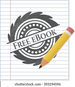 Dibujo libre de eBook con efecto lápiz