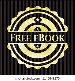Free eBook gold emblem or badge
