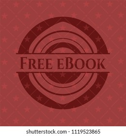 Free eBook realistic red emblem