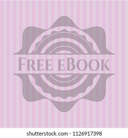 Free eBook vintage pink emblem