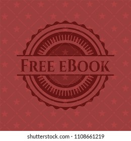  Free eBook vintage red emblem