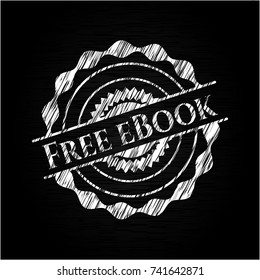 Free eBook written with chalkboard texture