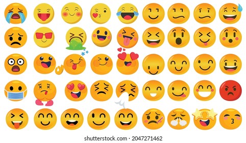 Free Emotion Faces Emoji Illustrations