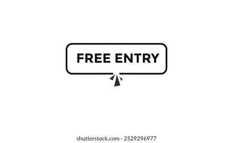 Free entry web banner templates. Vector Illustration 
